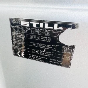 2008 STILL RX20 20 4 Wheel Electric Forklift for Sale (10)