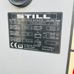 2018 STILL RX60 25 4 Wheel Electric Forklift (13)