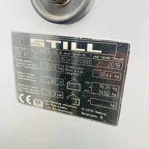 2018 STILL RX60 25 4 Wheel Electric Forklift 3650mm Lift for Sale (5)