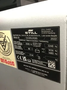 2022 STILL RX60 25 4 Wheel Lithium Forklift 4570mm Lift for Sale (6)