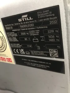 2022 STILL RX60 25 4 Wheel Lithium Forklift (5)