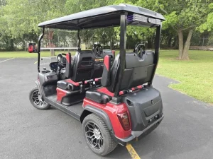 2025 EVolution D5 Ranger 4 Plus Red Golf Cart for Sale (5)