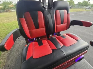 2025 EVolution D5 Ranger 4 Plus Red Golf Cart for Sale (6)