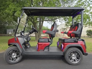 2025 EVolution D5 Ranger 4 Plus Red Golf Cart for Sale (9)