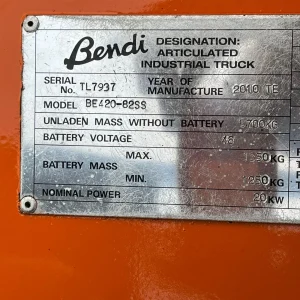 Bendi BE420 Articulated Forklift For Sale (22)