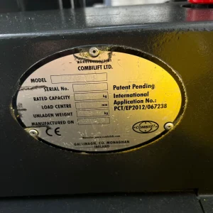 Combilift WR Electric Forklift Pantograph Carriage 3200mm Lift Height For Sale (8)