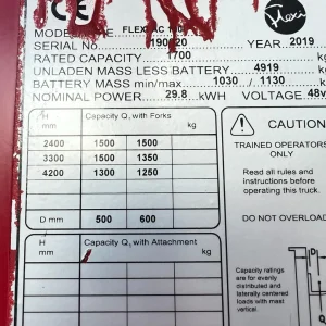 Flexi AC1000 Articulated Forklift for Sale (18)