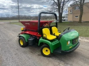 John Deere ProGator 2020A Utility Cart with Tycrop 180 Top Dresser Pre Owned For Sale (2)