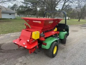 John Deere ProGator 2020A Utility Cart with Tycrop 180 Top Dresser Pre Owned For Sale (5)