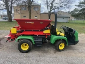 John Deere ProGator 2020A Utility Cart with Tycrop 180 Top Dresser Pre Owned For Sale (6)