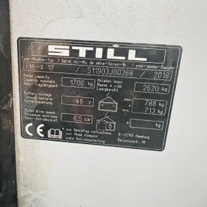 STILL FMX17 Reach Forklift Truck 6500mm Lift for Sale (13)