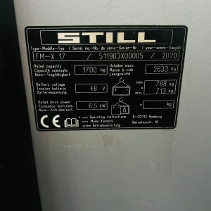 STILL FMX17 Reach Forklift Truck 6500mm Lift for Sale21 (15)