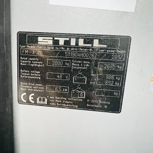 STILL FMX20 Reach Forklift Truck 6600mm Lift for Sale19 (9)