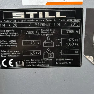STILL FMX20 Reach Forklift Truck for Sale17 (2)