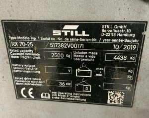 STILL RX70 25 Diesel Forklift for Sale34 (1)