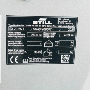 STILL RX70 25T Used Gas Forklift for Sale (16)